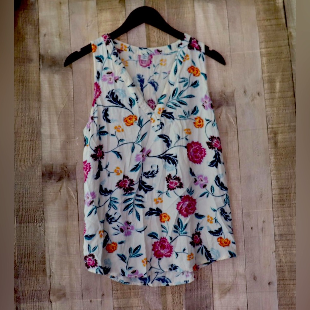 Floral old navy dress shirt size m